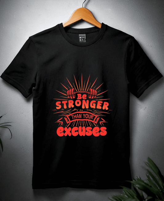 Be Stronger Than Excuses-Men's-Black