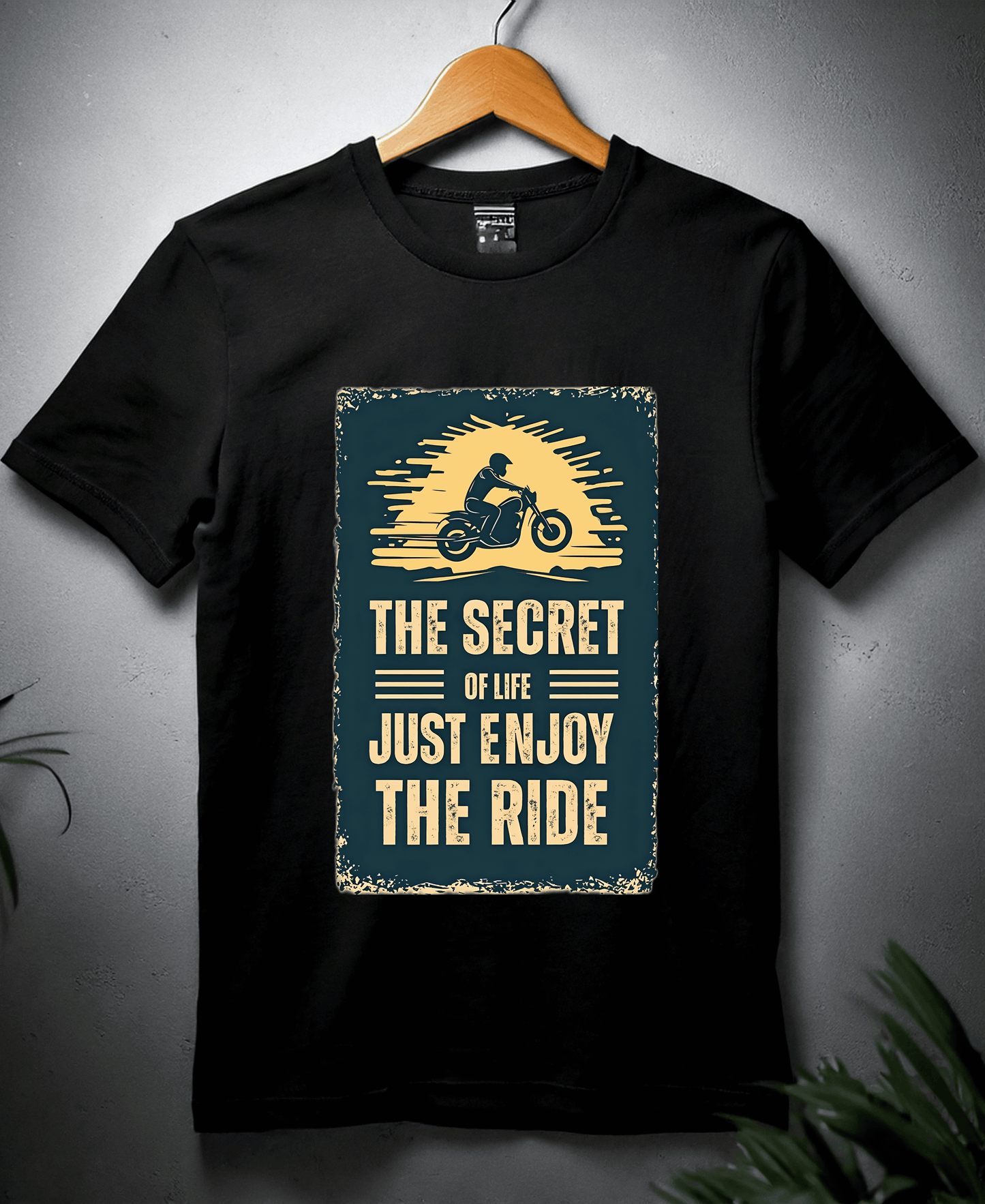 The Secret of life Just Enjoy the Ride-Womens-Black