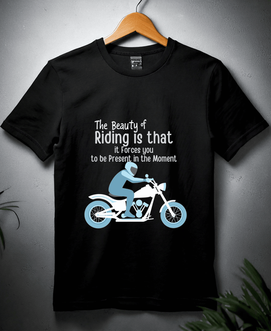 The Beauty Of Riding is that it Forces you to be Present in the Moment-Mens-Black