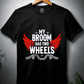 My Broom Has Wheels-Womens-Black