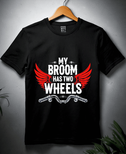 My Broom Has Wheels-Womens-Black