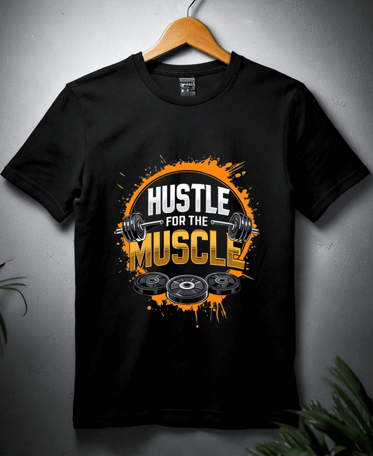 Hustle For Muscle-Womens-Black