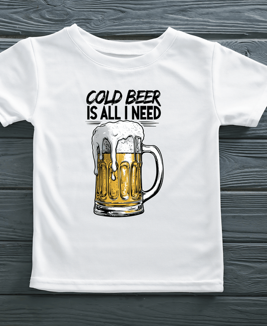 Cold Beer Is All I Need-Women-White