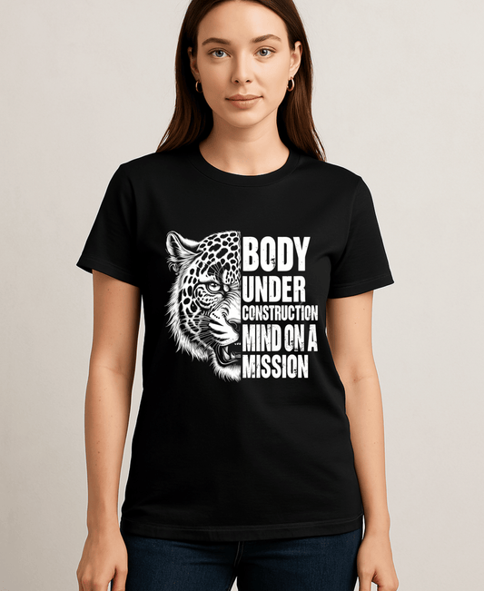 Body Under Construction Mind On A Mission-Women-Black