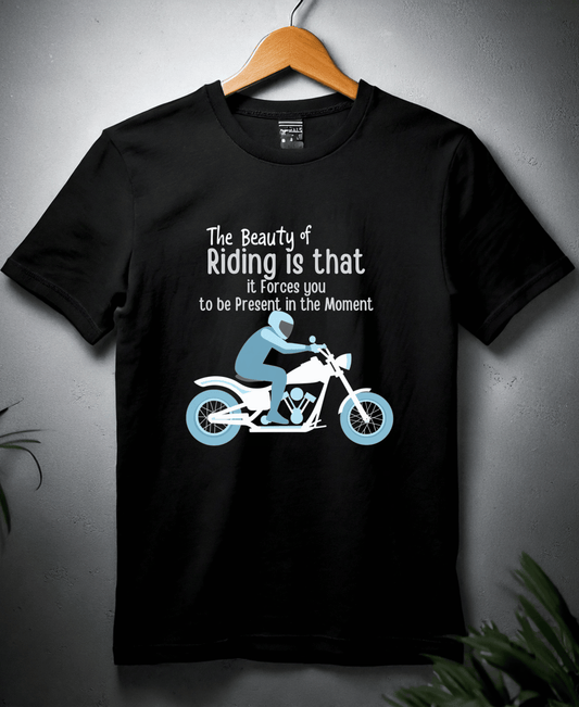 The Beauty Of Riding is that it Forces you to be Present in the Moment-Womens-Black