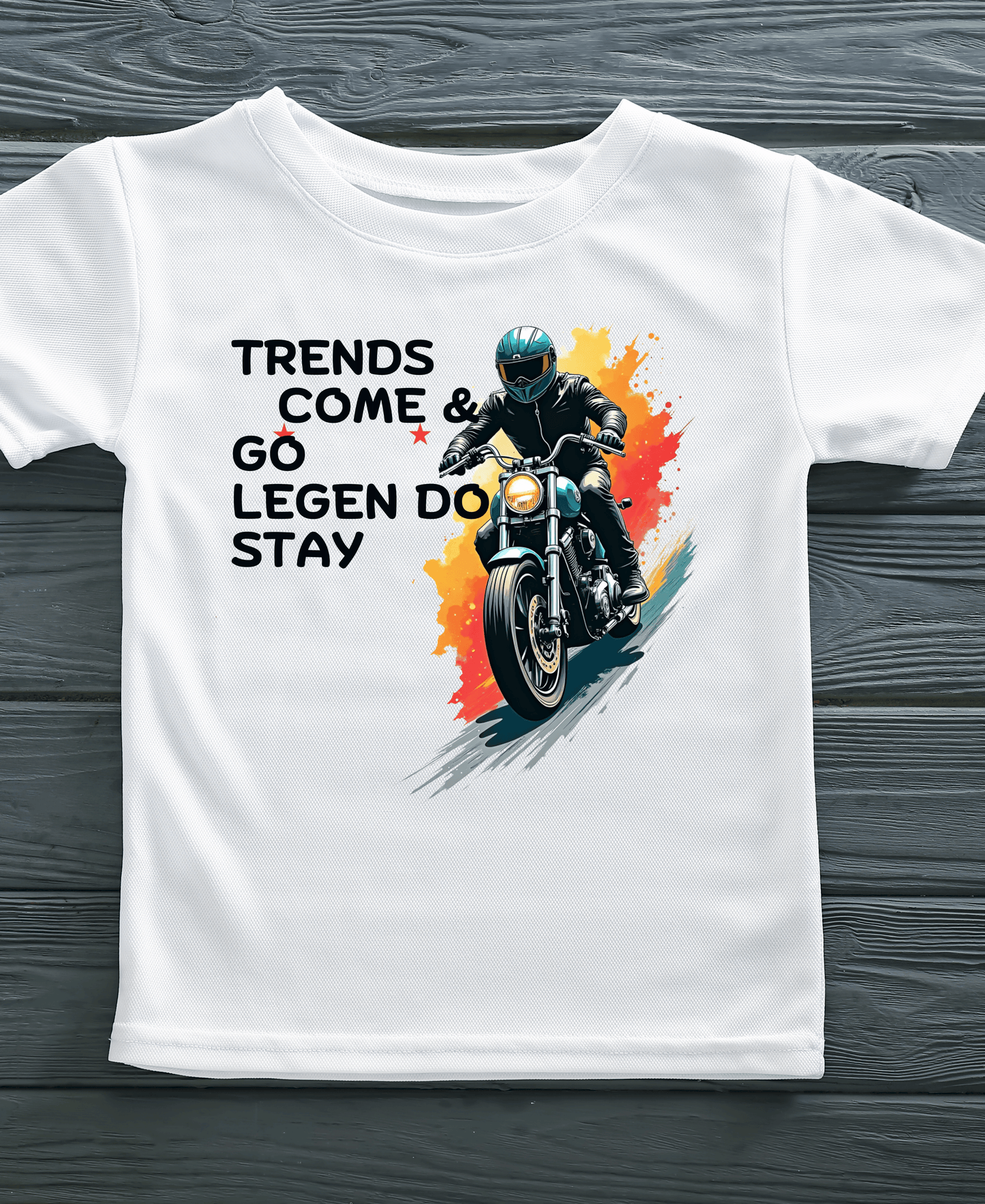 Trends Come & Go Legends Stay-Mens-White