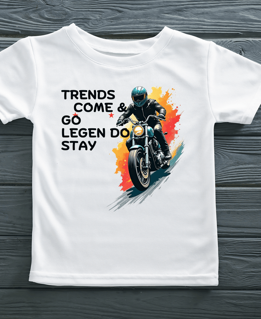 Trends Come & Go Legends Stay-Mens-White