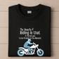 The Beauty Of Riding is that it Forces you to be Present in the Moment-Womens-Black