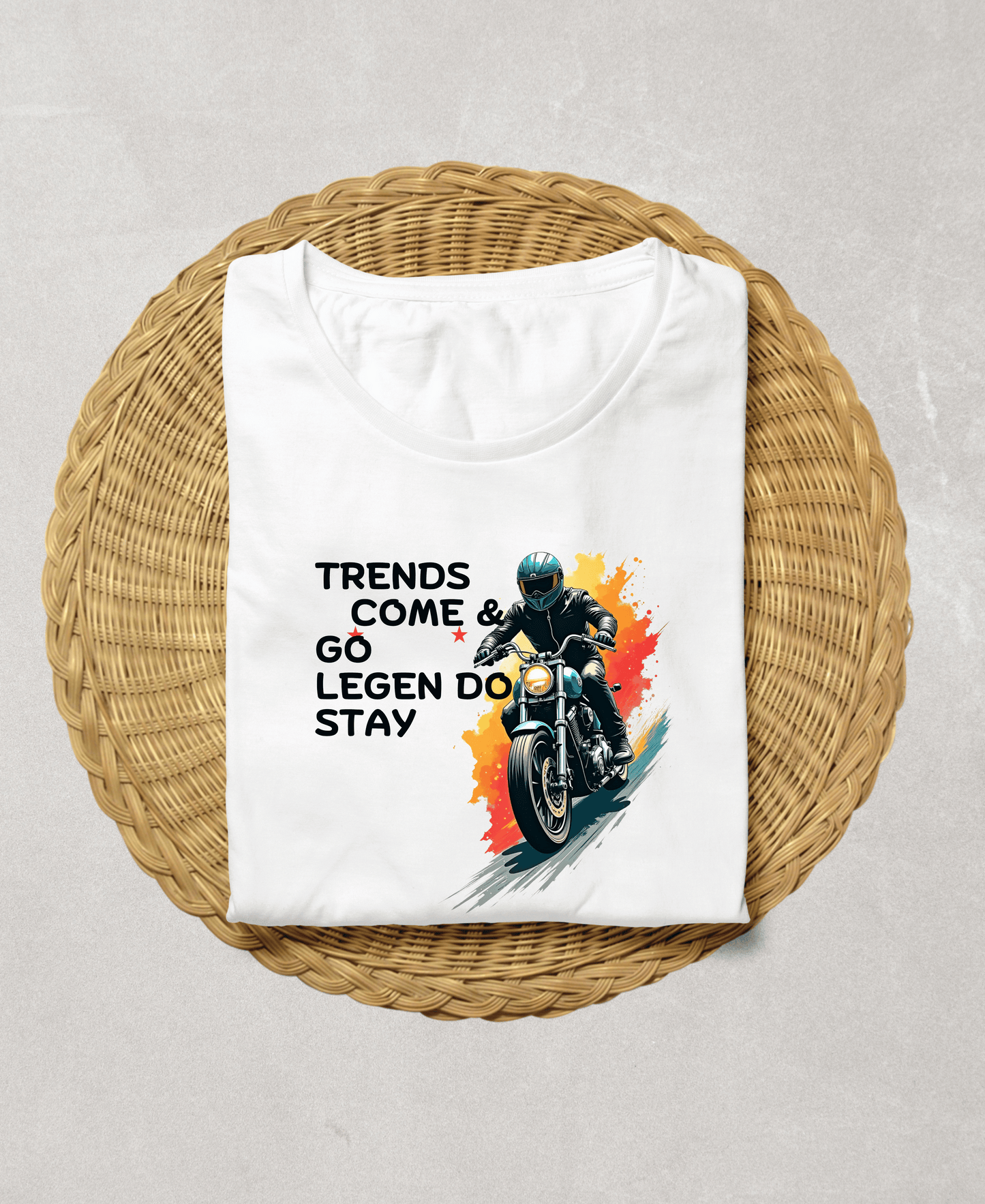 Trends Come & Go Legends Stay-Mens-White