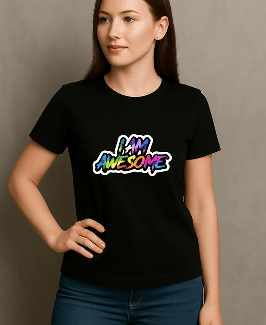 I Am Awesome-Womens-Black
