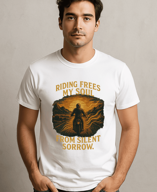 Riding Frees My Soul-Men's-White