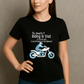 The Beauty Of Riding is that it Forces you to be Present in the Moment-Womens-Black