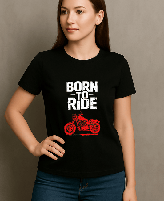 Born to Ride-Womens-Black