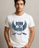 Born To Ride-Mens-White