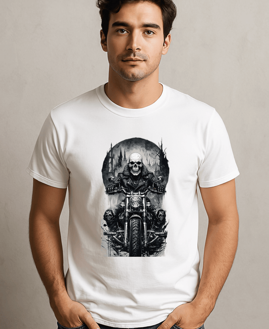 Skull Rider-Men's-White