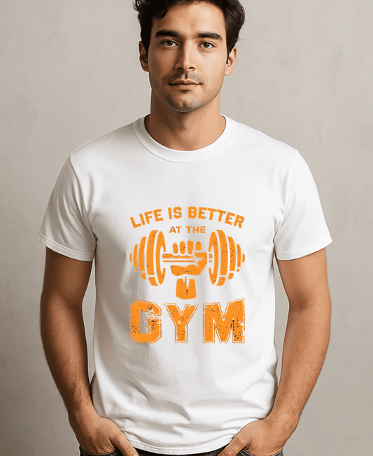 Life Is Better At The Gym-Male-White
