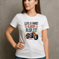 Life is Short Grip it or Rip it-Womens-White